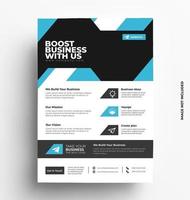 Sleek Flyer Layout template in A4 size. vector