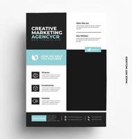 Modern Flyer Template Design. vector