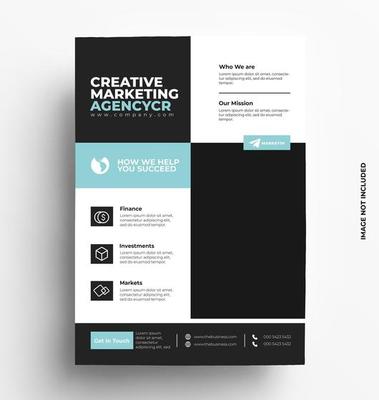 Modern Flyer Template Design.