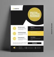 Corporate Sleek Flyer Template. vector