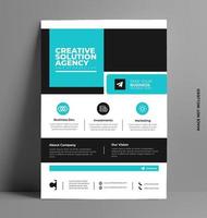 Colorful Corporate Flyer Template. vector