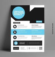 Corporate Flyer Design Colored. vector