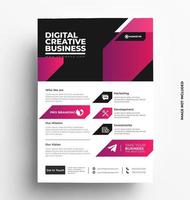 Gradient Corporate Flyer Template. vector