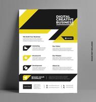 diseño de flyer de negocios. vector