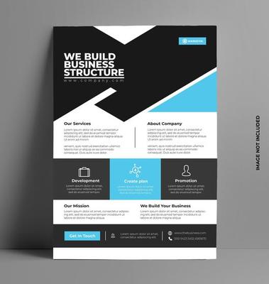 Corporate Business Flyer in A4 Size.