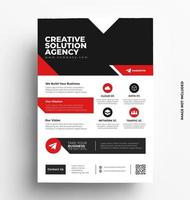 Corporate Flyer Template. vector