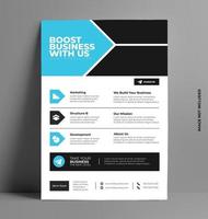 Corporate Sleek Print Flyer Template. vector