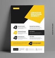 Vector Yellow Flyer Template.