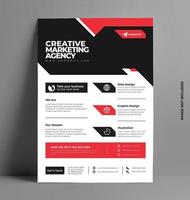 Corporate Print Flyer Template. vector