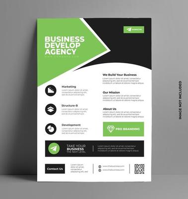 Corporate Green Flyer Template.