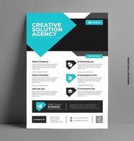 Flyer Template Design. vector