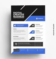 Corporate Flyer Template. vector