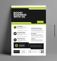 Business Solution Corporate Flyer. vector