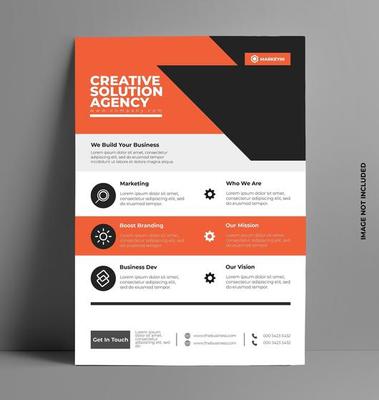 Corporate Sleek Print Flyer Template.