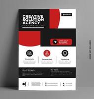 Stylish Corporate Flyer Template. vector