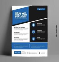 Business Flyer Template Design. vector