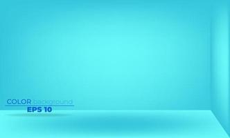 blue sky color studio room background Template mock up for display of product Business backdrop empty vector