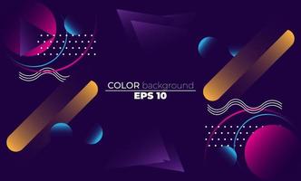 Colorful geometric background with gradient motion shapes composition. Applicable for gift card,  Poster on wall poster template,  landing page, ui, ux ,coverbook,  baner, social media posted, vector