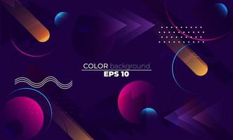 Colorful geometric background with gradient motion shapes composition. Applicable for gift card,  Poster on wall poster template,  landing page, ui, ux ,coverbook,  baner, social media posted, vector