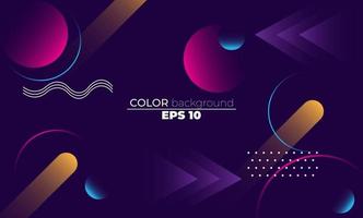 Colorful geometric background with gradient motion shapes composition. Applicable for gift card,  Poster on wall poster template,  landing page, ui, ux ,coverbook,  baner, social media posted, vector