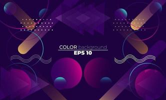 Colorful geometric background with gradient motion shapes composition. Applicable for gift card,  Poster on wall poster template,  landing page, ui, ux ,coverbook,  baner, social media posted, vector