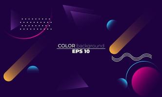 Colorful geometric background with gradient motion shapes composition. Applicable for gift card,  Poster on wall poster template,  landing page, ui, ux ,coverbook,  baner, social media posted, vector