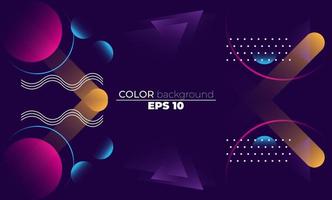 Colorful geometric background with gradient motion shapes composition. Applicable for gift card,  Poster on wall poster template,  landing page, ui, ux ,coverbook,  baner, social media posted, vector