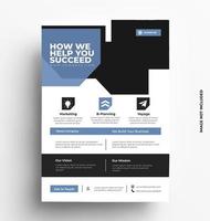 Multipurpose Sleek Corporate of Flyer Template. vector