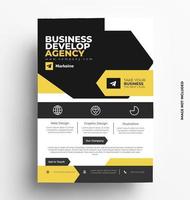 Creative Business A4 of Flyer Template. vector