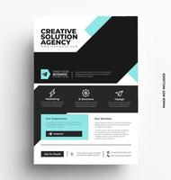 Corporate Shape Flyer Template. vector