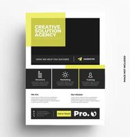 Corporate and Sleek Design Flyer Template. vector