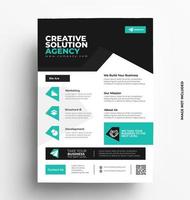 Modern and Sleek Flyer Template. vector