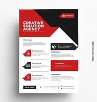 Creative and Sleek of Flyer Template. vector