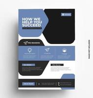 Sleek Professional of Flyer Template. vector