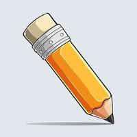 Writing pencil, 100th day of school vector