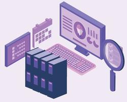 Human Resources employee database vector