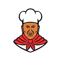 African American Baker Chef Cook Mascot vector