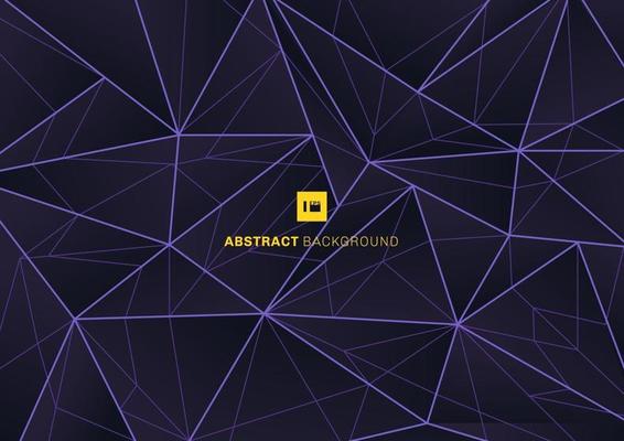 Abstract low polygon with lines, mosaic purple background. Triangle shapes in random pattern design.