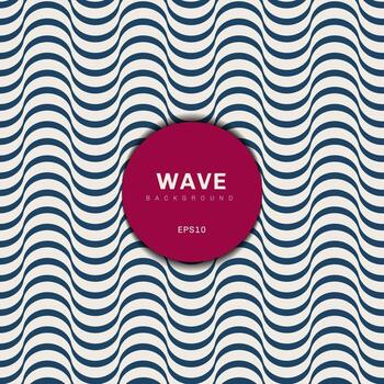 Abstract modern blue wave design background. Wavy stripes pattern texture. vector