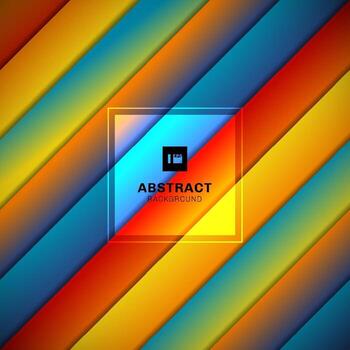 Abstract striped colorful stripes pattern diagonal geometric background. vector