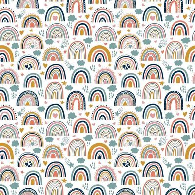 Rainbow seamless pattern