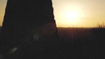 Stone Cross at Sunset video