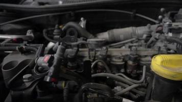 Parts In The Engine Compartment Of A Car video