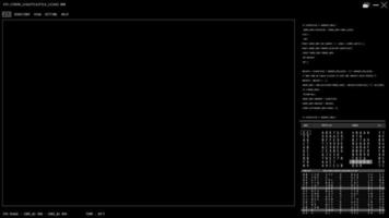 interfaz de usuario futurista para análisis de datos, pantalla y espacio de copia video