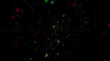 dunkle Teilchen fliegen 3d Illustration vj Schleife video