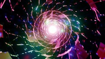 Glowing Particles or Lens Flares 3D Illustration Vj Loop video