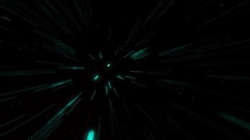 Animación de bucle de ciencia ficción sobre fondo negro