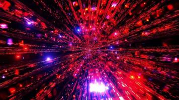 Red Colorful Space Particles VJ Loop video