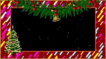 kerst frame met roterende boom video