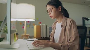 Woman Working On the Computer video